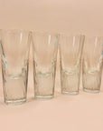 Vintage Italian heavy base twist cocktail glasses