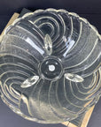 Antique Art Deco footed pressed glass salad/fruit bowl