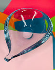 1960s Swedish Strombergshyttan modern glass tear drop bowl