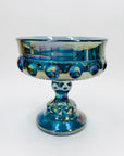 ANTIQUE CARNIVAL GLASS COMPORT