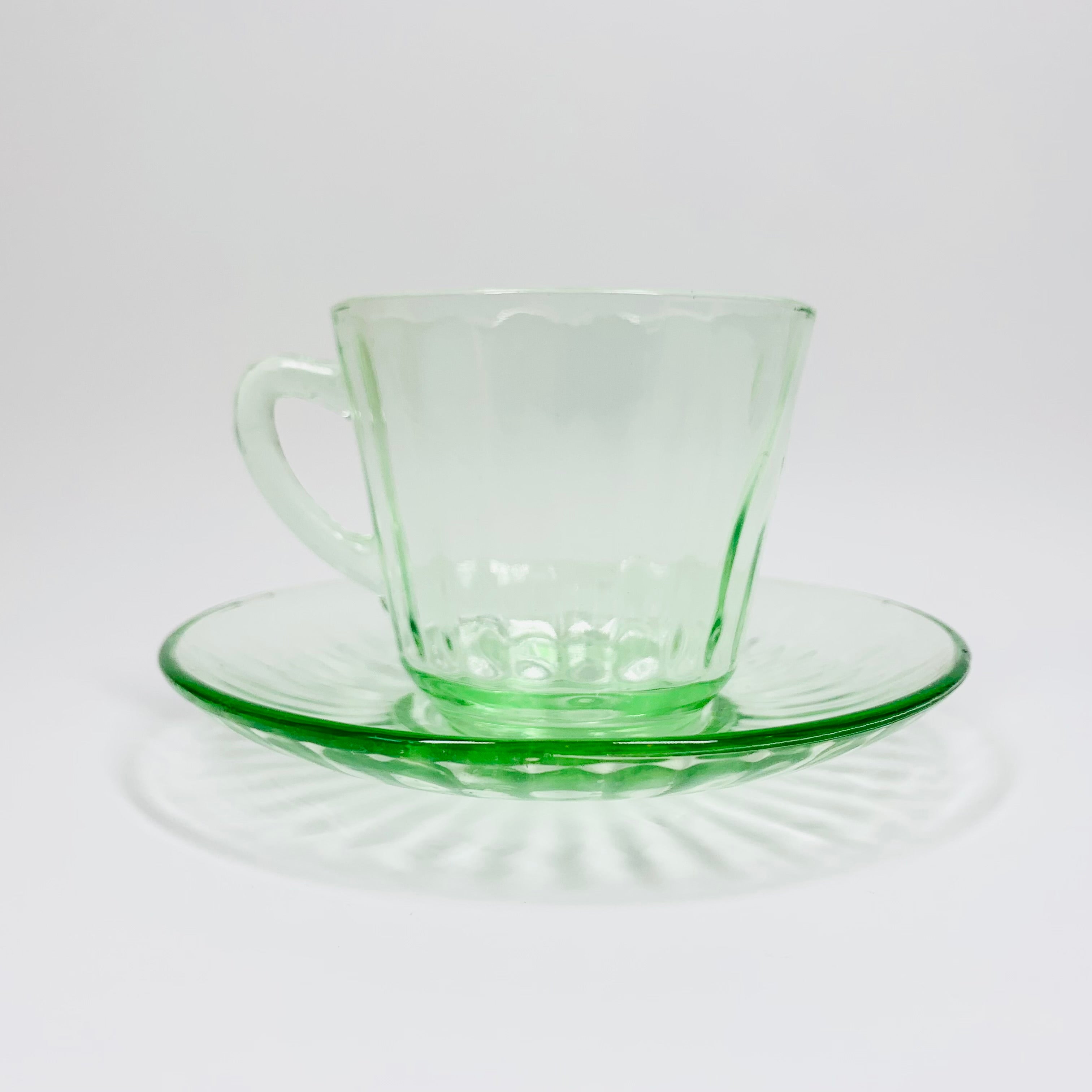 1950s Green Glass Espresso cups - set of 4 – Reclectic