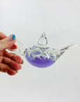 Vintage abstract art glass tea pot paperweight