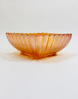 1940s carnival pressed glass square bowl