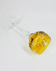 Antique hand cut cameo hock crystal wine glasses
