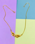 Rare 1970s Anson American triple plated gold necklace with butterfly pendant