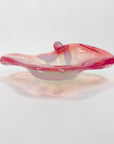 Extremely rare hand made Space Age pink opalescent bowl