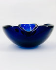 Stunning and rare MCM Murano cobalt blue glass ashtray