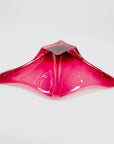 Extremely rare MCM Japanese cased pink sommerso glass bowl