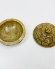 Antique Chinese hand carved soapstone snuff box