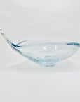 1960s Swedish Strombergshyttan modern glass tear drop bowl