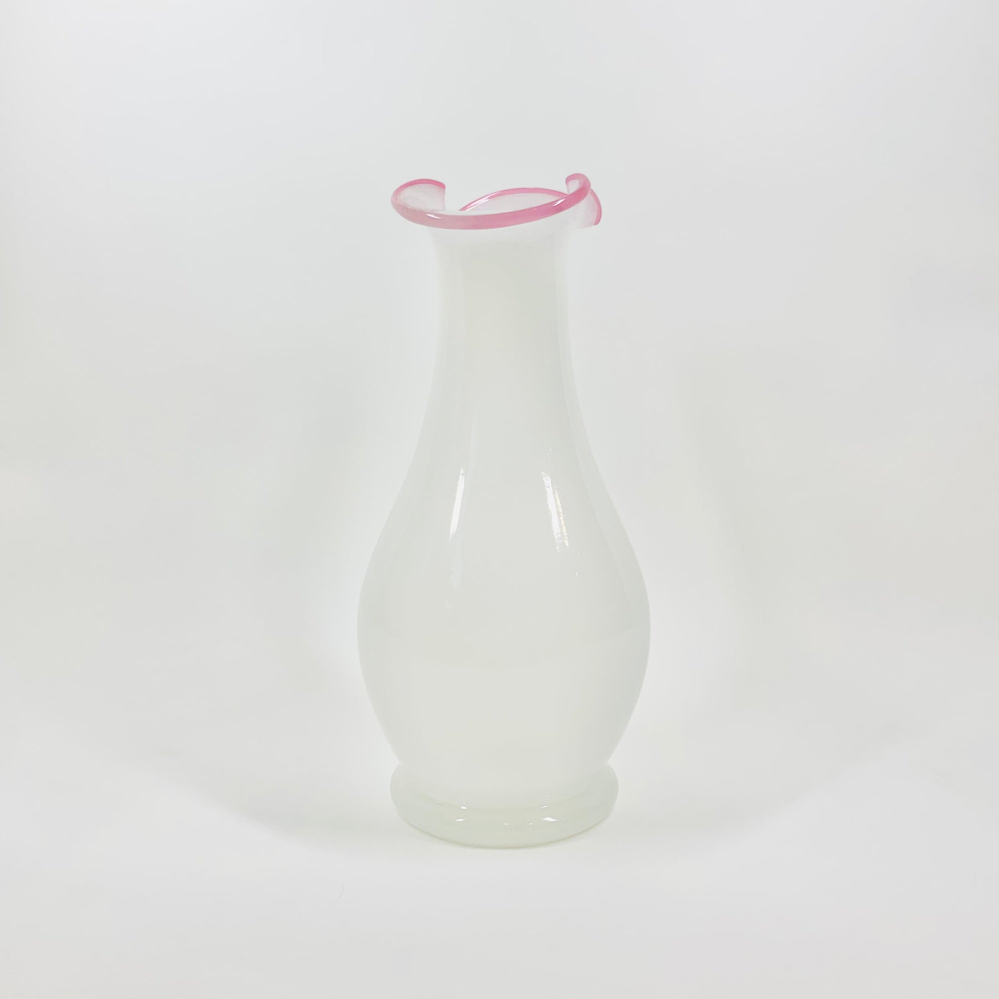 ANTIQUE FRENCH WHITE OPALINE GLASS JUG