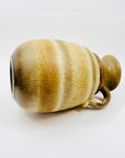Midcentury hand made West German brown pottery jug/vase