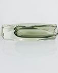 MCM grey faceted Murano sommerso glass vase by Mandruzatto