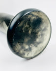 Vintage tall brown resin cylinder vase
