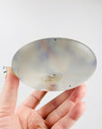 Signed vintage satin art glass paperweight