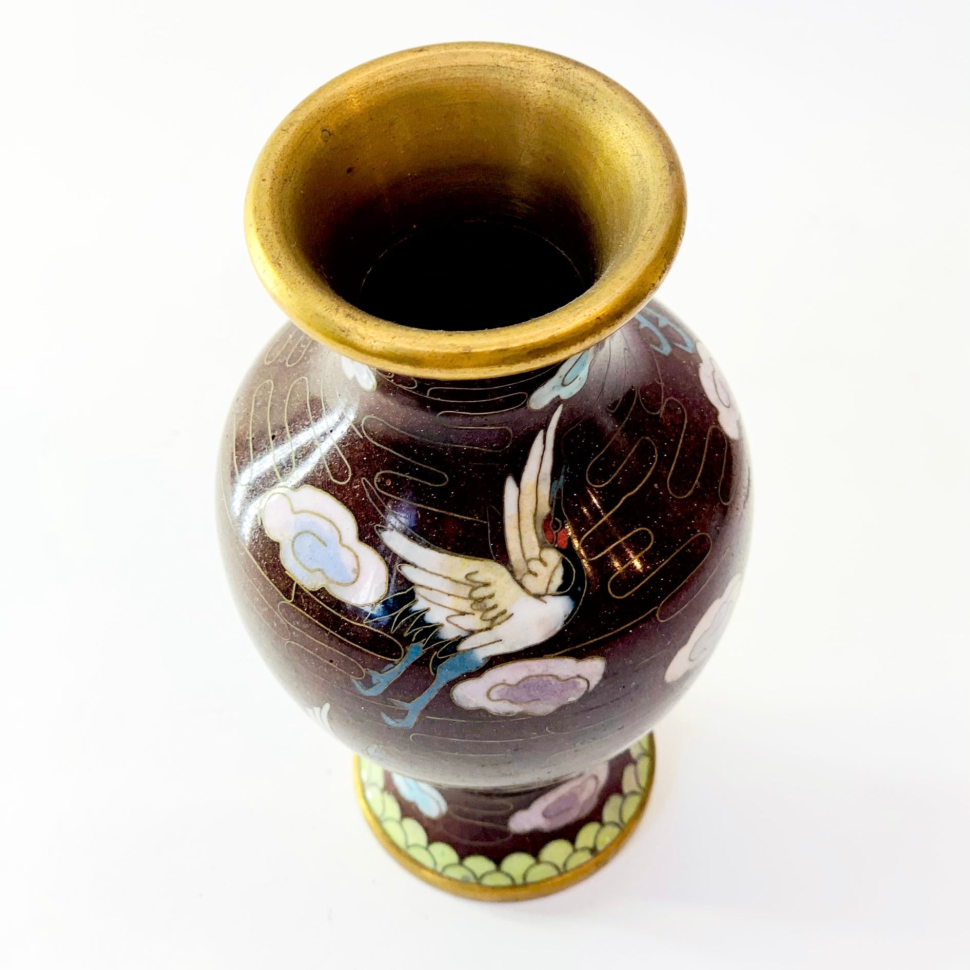 Antique mini cloisonné vase