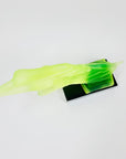 Art Deco reproduction of Lalique car mascot in uranium glass