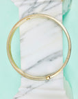 Vintage silver and 9K bangle with Greek design