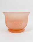 Antique Art Deco pink satin glass mini float bowl