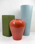 70s WEST GERMAN ORANGE POTTERY VASE