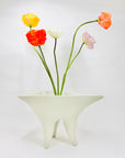 Extremely rare hand made Midcentury modernist Japanese pottery ikebana vessel