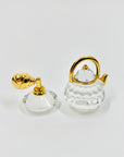 Vintage miniature Swarovski crystal tea pot figurine