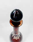 Extremely rare antique cut cameo Hock harlequin crystal wine glasses starburst pattern