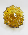 1940s carnival pressed glass flower bowl