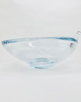 1960s Swedish Strombergshyttan modern glass tear drop bowl