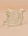 Vintage Avon bird shape glass candle holder