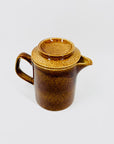 1960s Suffolk Wattlefield brown pottery coffee/tea set