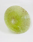 Vintage hand painted speckles satin glass salad bowl