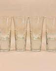 Vintage Italian heavy base twist cocktail glasses