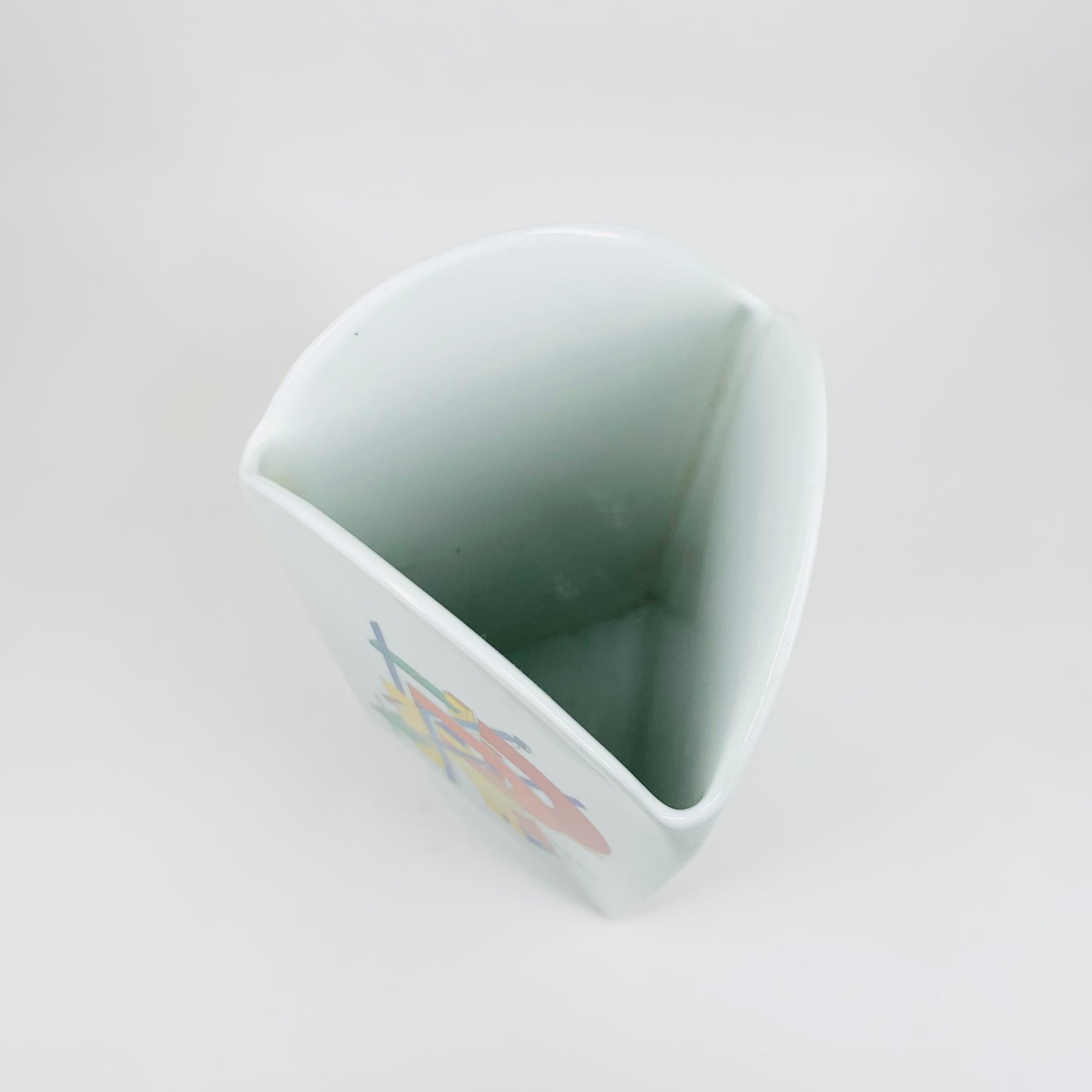 1980s Memphis Rosenthal Studio Line happiness porcelain vase by Morandini
