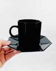 GLASS COFFEE CUP SET