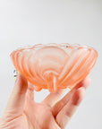 Antique Art Deco colour flashed glass small/dessert bowl