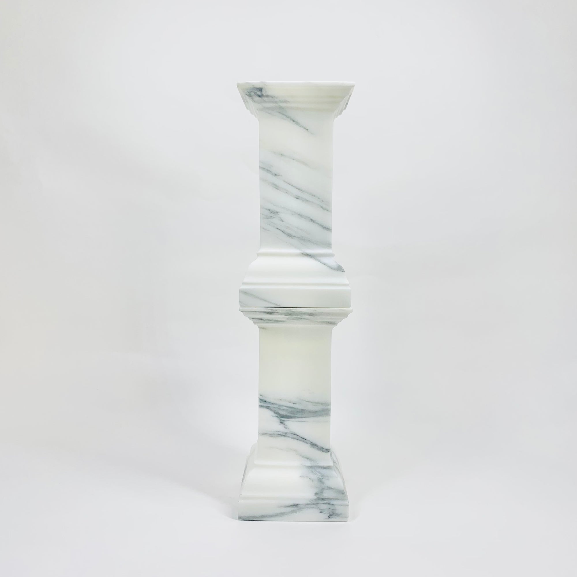 Antique Art Deco solid marble candle holders