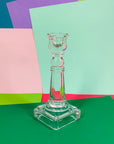 Rare antique Art Deco crystal candle holder