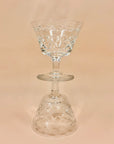 Antique English Webb cut crystal coupe/cocktail glasses