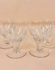 Antique Stuart short stem crystal wine glasses