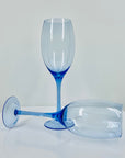 MCM blue wine glasses
