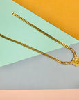 1980s gold plated with Swarovski crystals pendant necklace