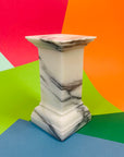 Antique Art Deco solid marble candle holders