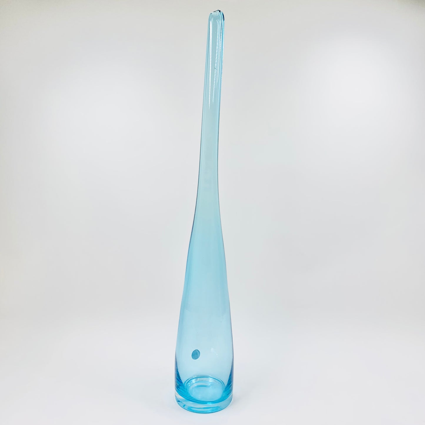 Retro hand made glass bottle vase