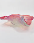 Extremely rare hand made Space Age pink opalescent bowl