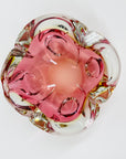 1950s MURANO PINK YELLOW SOMMERSO BOWL/ASHTRAY
