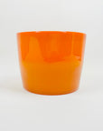 1960s ORANGE OPALINE GLASS BOWL/POSY VASE BY ERIK HOGLUND FOR BODA