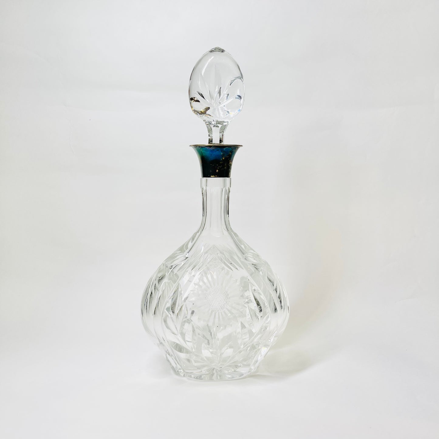 JG & SONS CUT CRYSTAL DECANTER