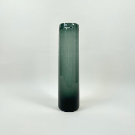 1960s LABRADOR GREY SOMMERSO GLASS VASE BY PER LUTKEN FOR HOLMEGAARD