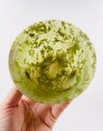 ANTIQUE GREEN JADE STONE CEREMONIAL BOWL